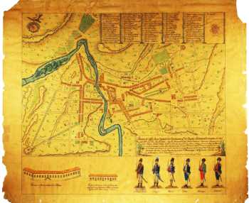 Mapa de Villa Boa de Goyas, datado de 1782.